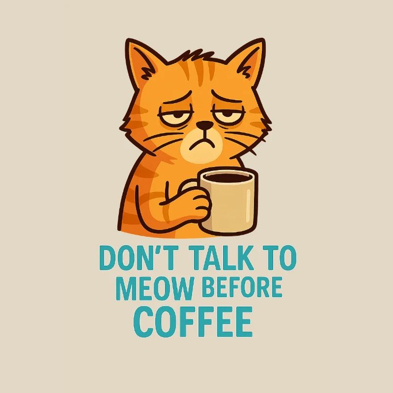 Grummelkat Kaffee Spruch