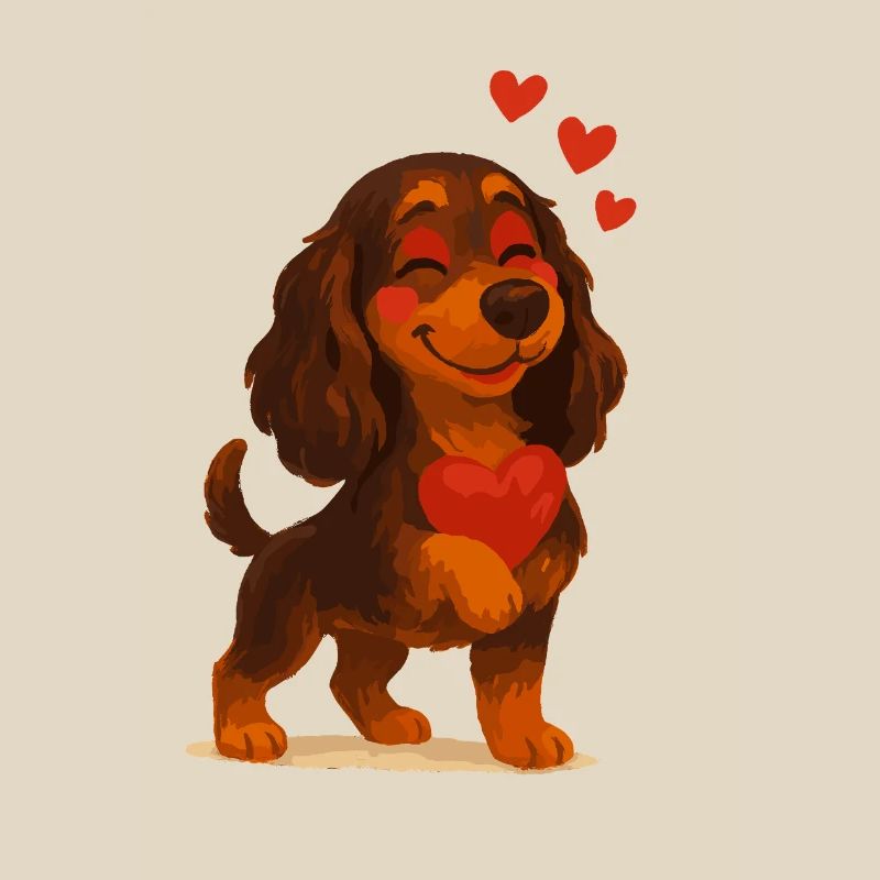 Cocker Spaniel verliebt