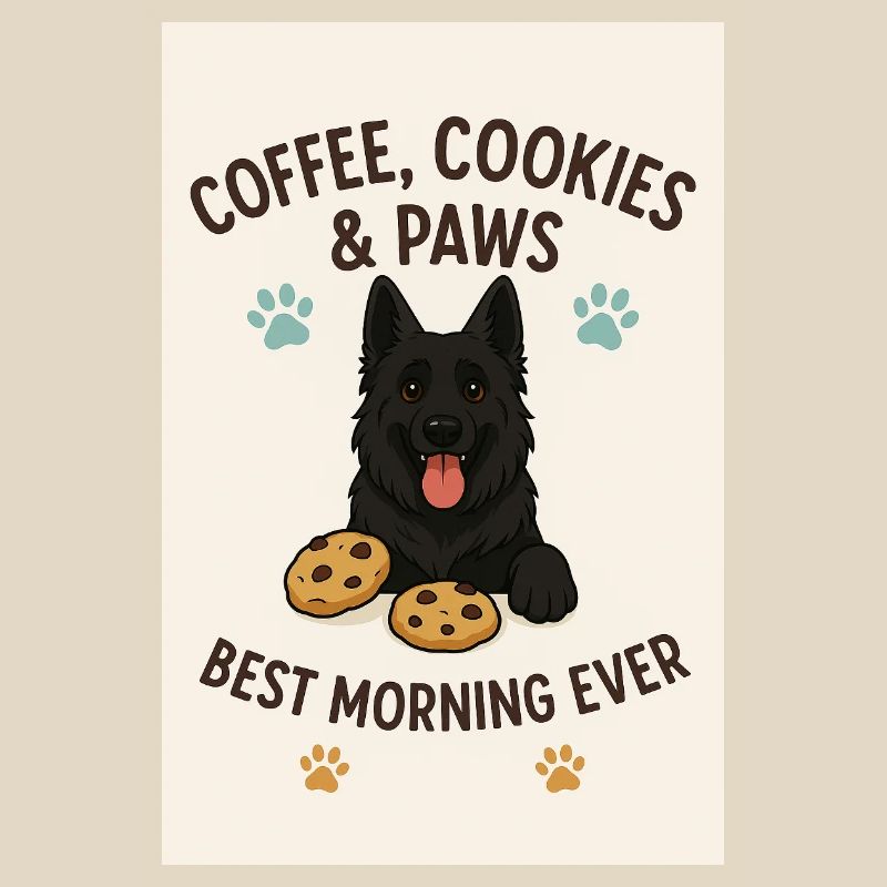 Café, biscuits et pattes