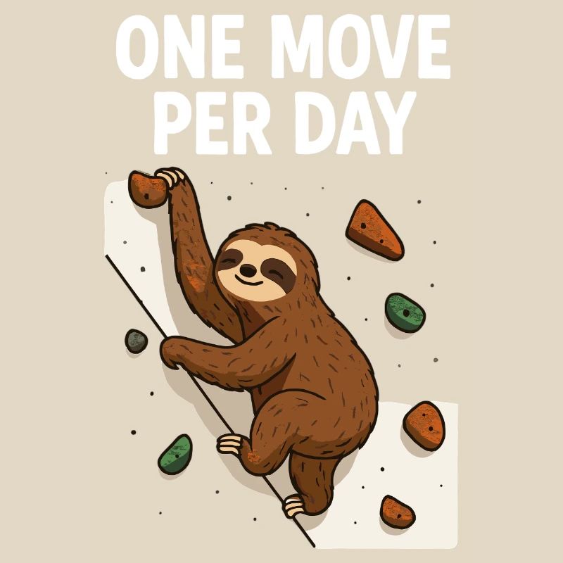 Sloth Bouldering: One Move Per Day Design
