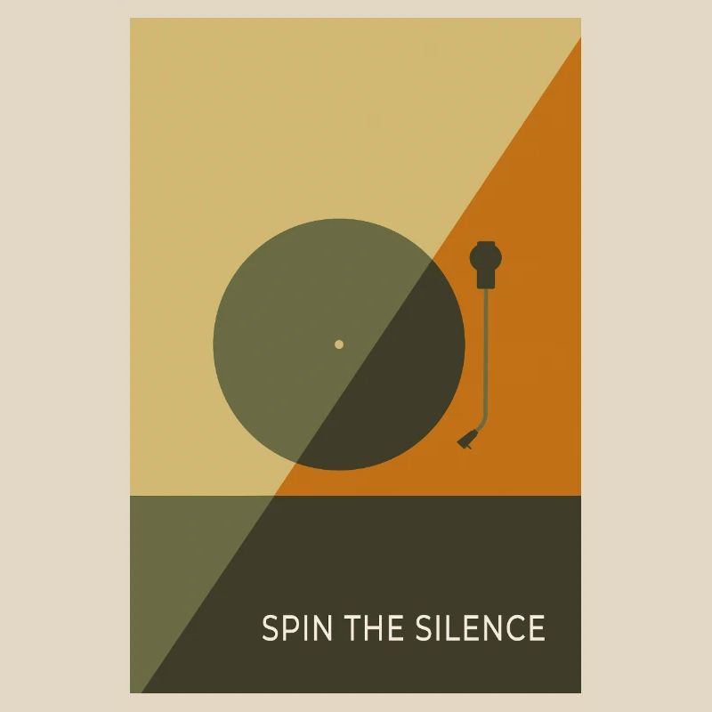 Spin The Silence – Affiche Minimal Record