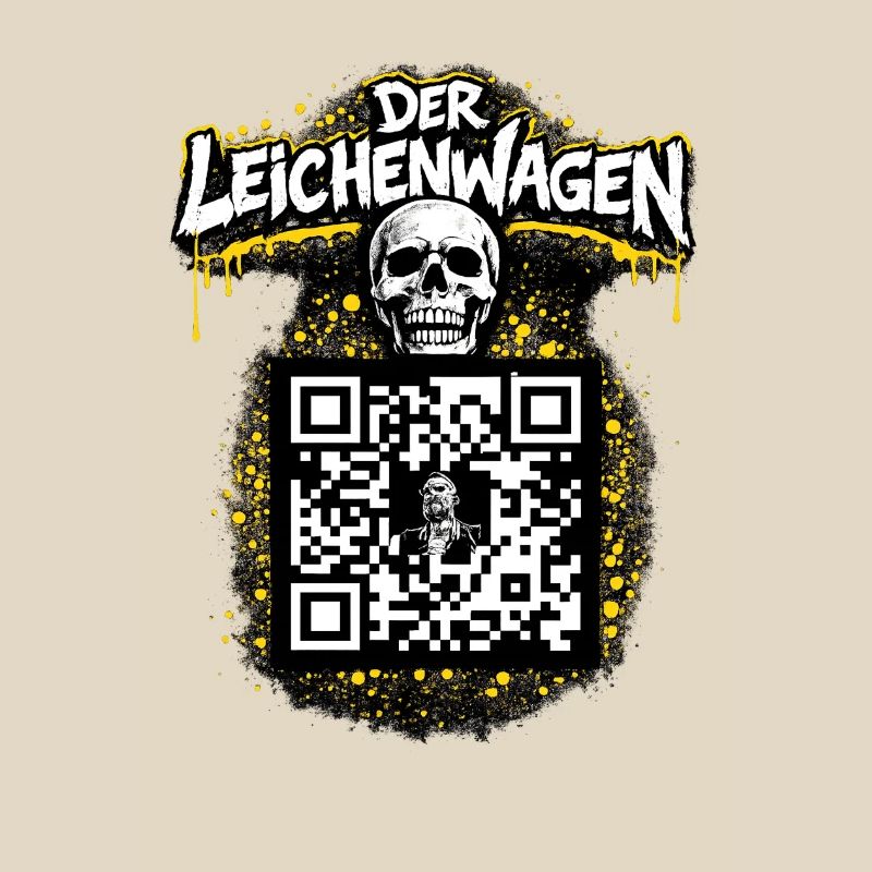 Der Leichenwagen mit QR Code