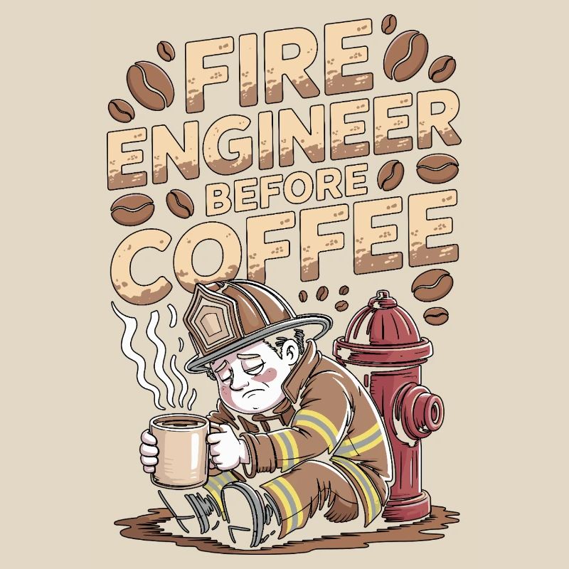 Fire Engineer Before Fire Service Coffee Lover