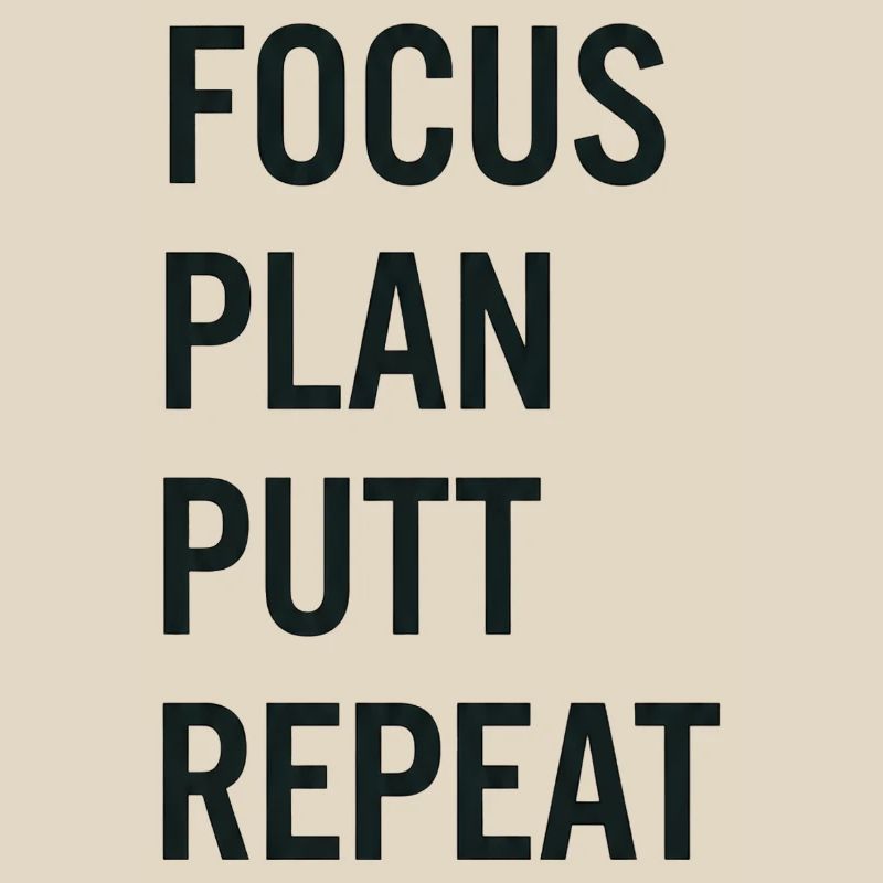 Golf Focus Plan Putt Reapeat