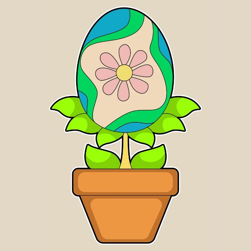 Plant Easter Easter Egg