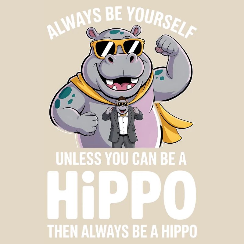 Sei immer du selbst, es sei denn, du kannst ein Nilpferd sein