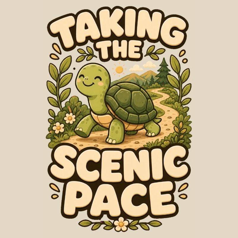 Taking The Scenic Pace Turtle