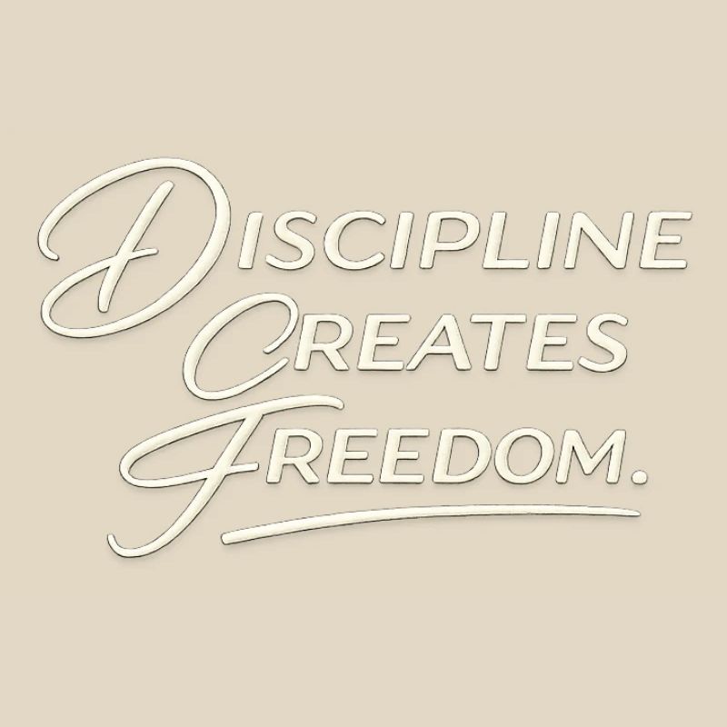Discipline Creates Freedom Script