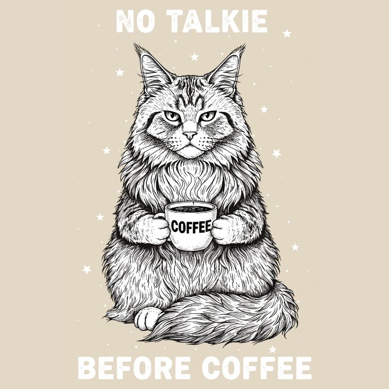 Pas de conversation devant un chat amateur de café