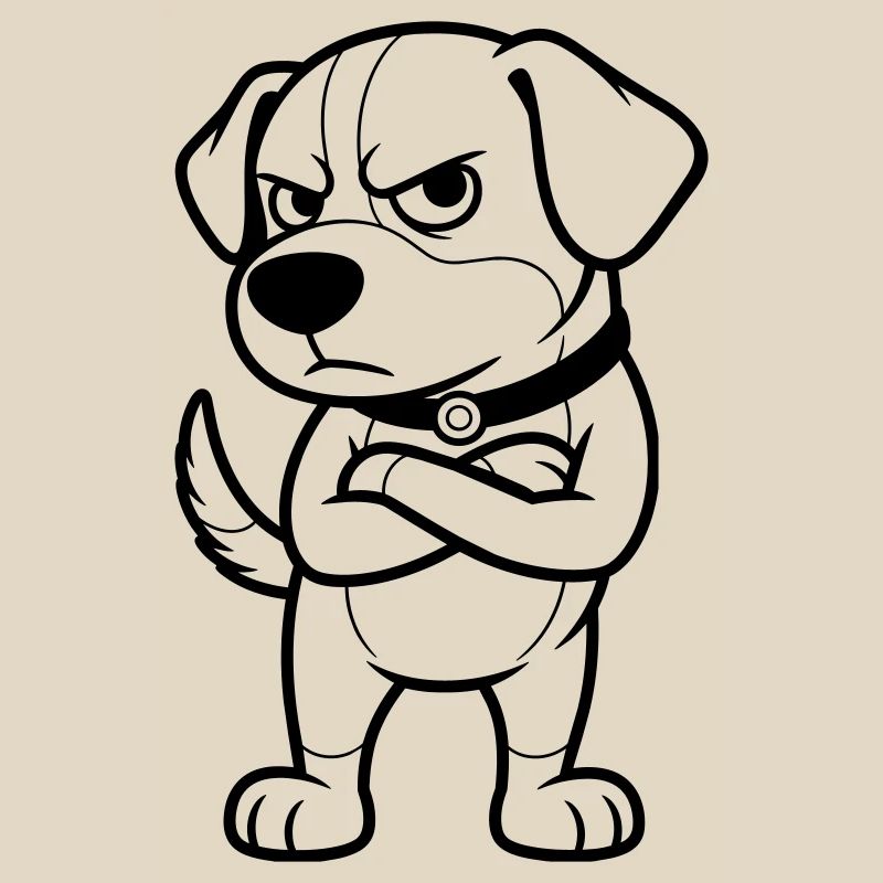 Grumpy Dog