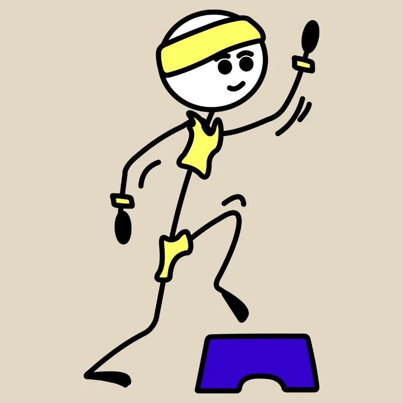 Schritte oder Aerobic Mädchen Trainingsübung