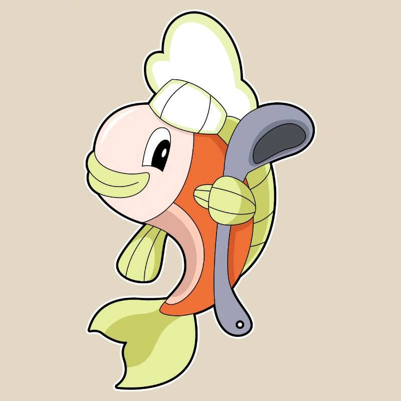 Cuillère de cuisson du poisson