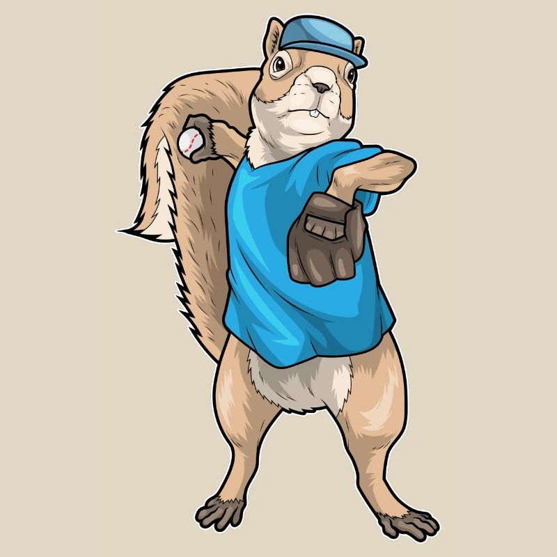 Eichhörnchen Baseball Baseballhandschuh