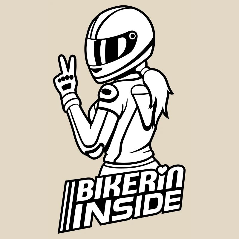 Biker inside (colors can be changed)