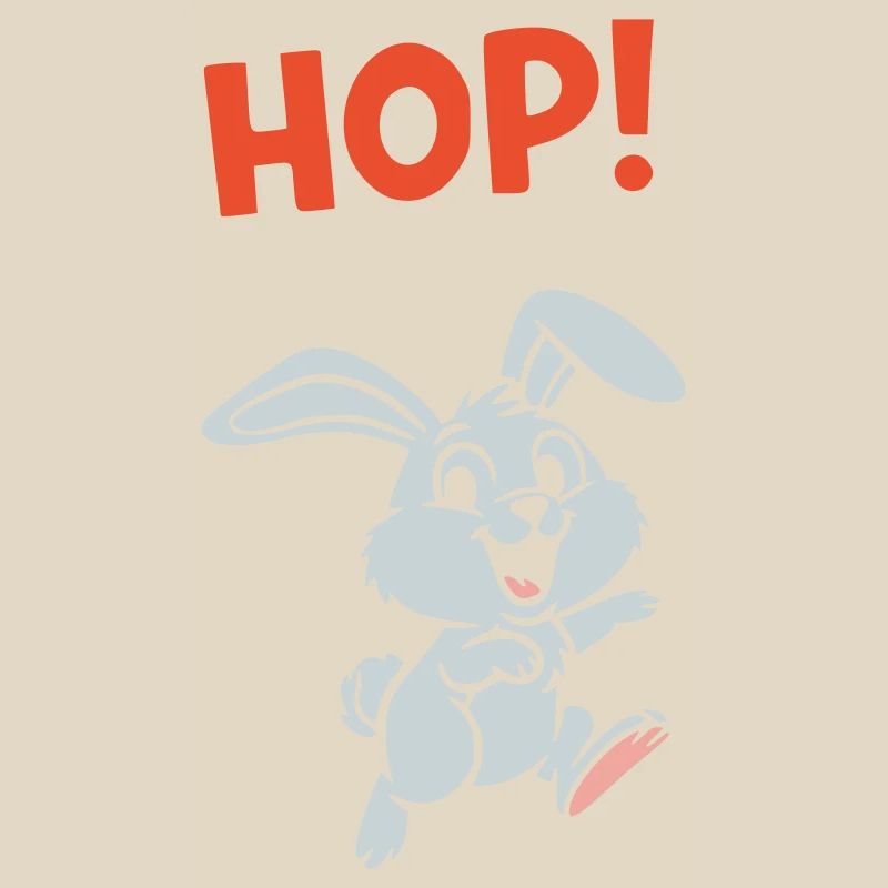 HOP! Hase Springen Comic Action Vektor