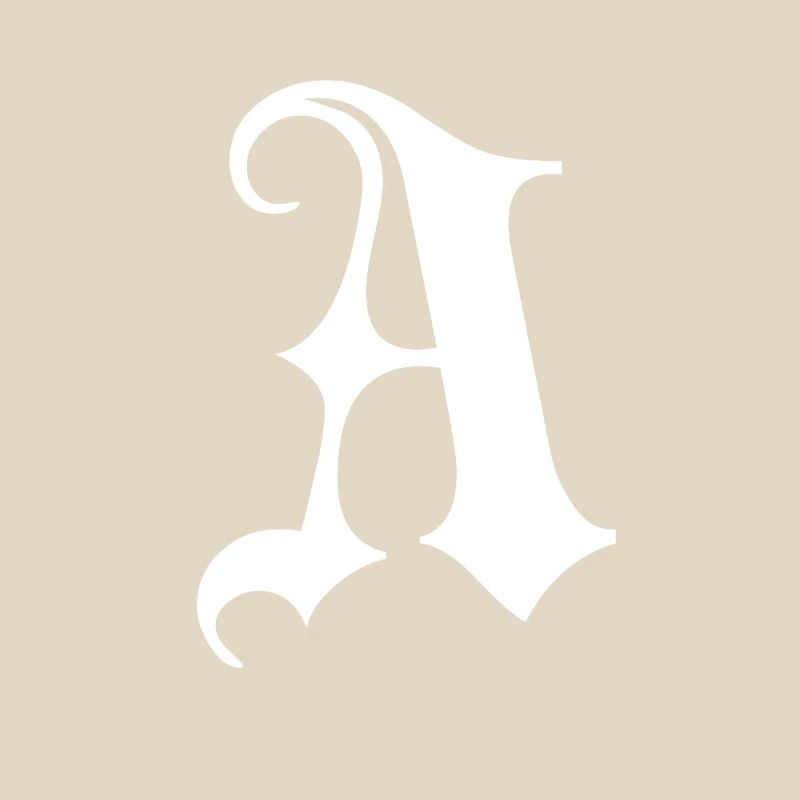 Gothic Monogram A Script