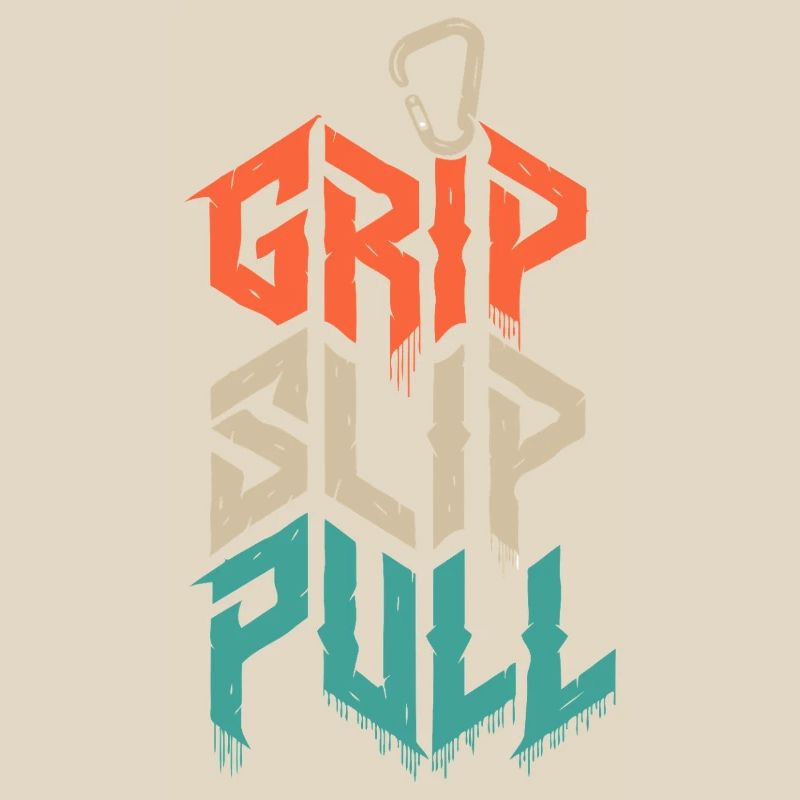 Grip Slip Pull Climbing Grunge