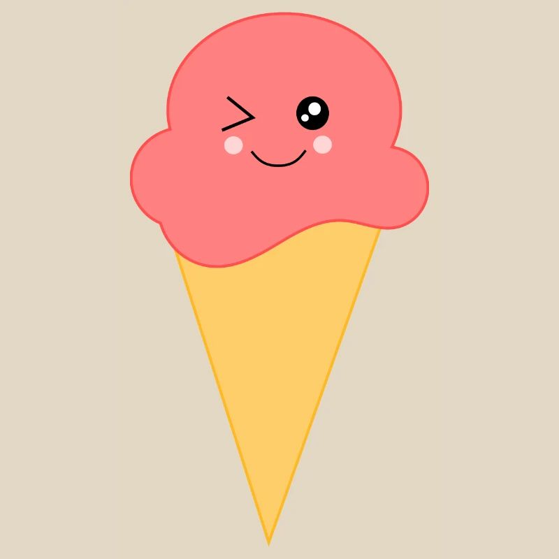 Eis Eiscreme Erdbeereis
