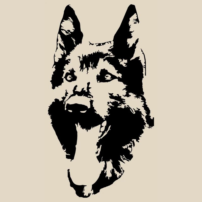 German Shepherd Head