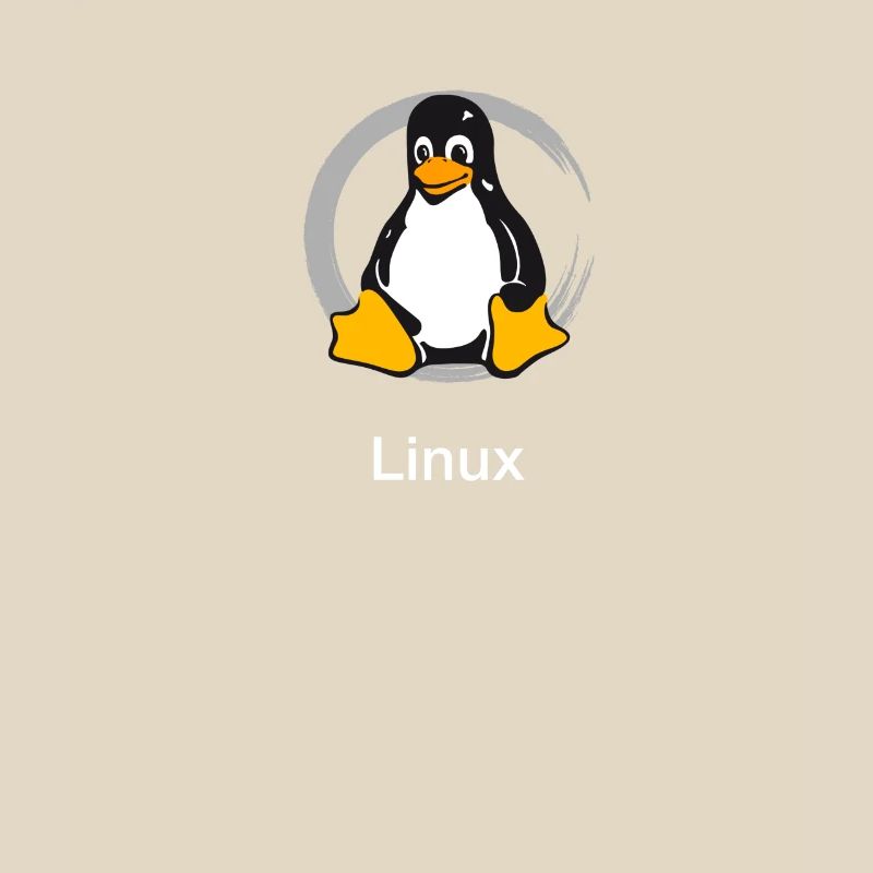 Pc computer Penguin nerd geek Programmer Admin