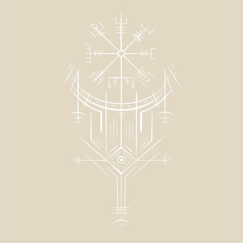 Vegvisir Runes Compass - Germanic Celts Vikings