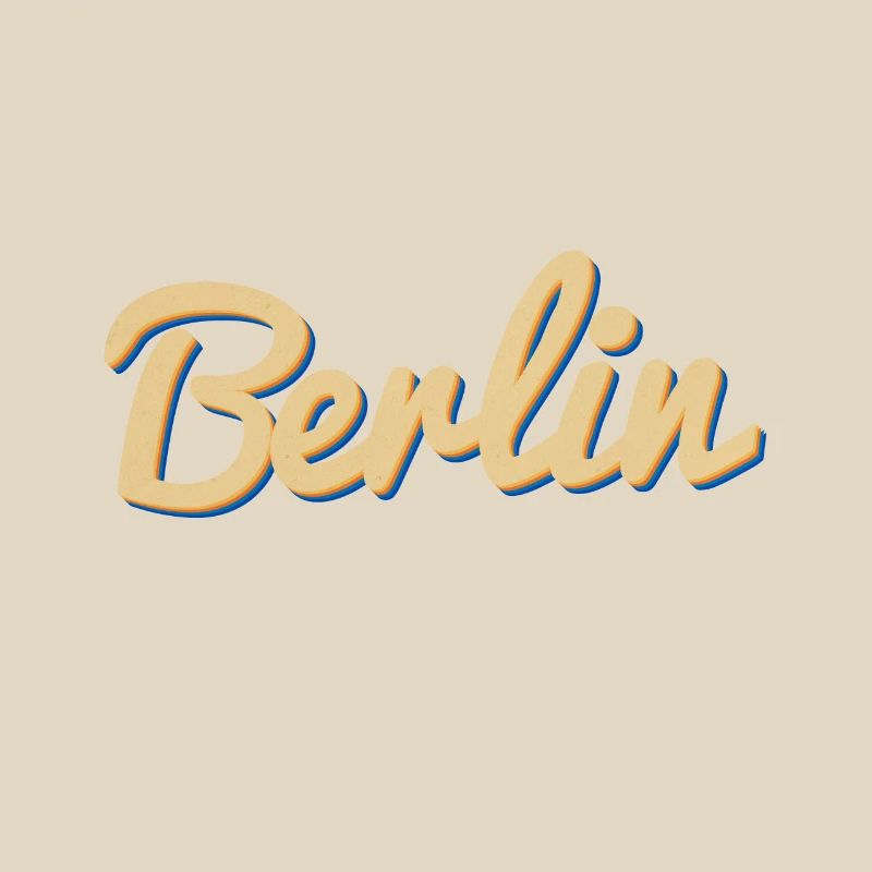 Berlin Script Vintage Wordmark