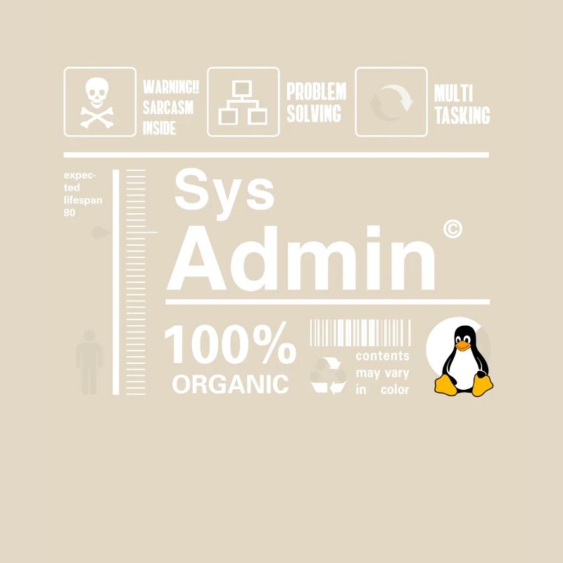 Sys Admin Pinguin Computer Nerd pc Platine cpu inh