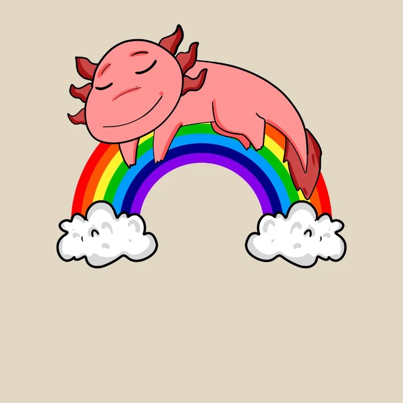 Regenbogen Axolotl