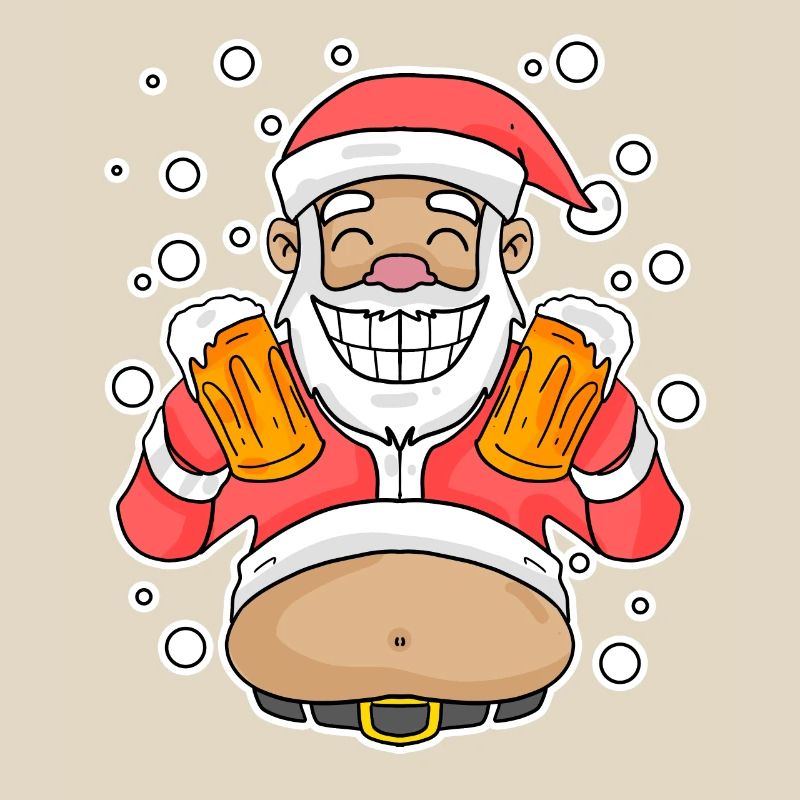 Weichmachten Bier Weihnachtsmann