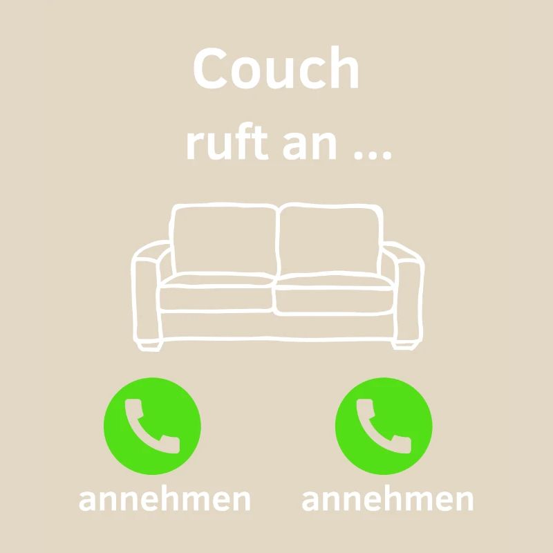 Couch ruft an - annehmen oder annehmen?