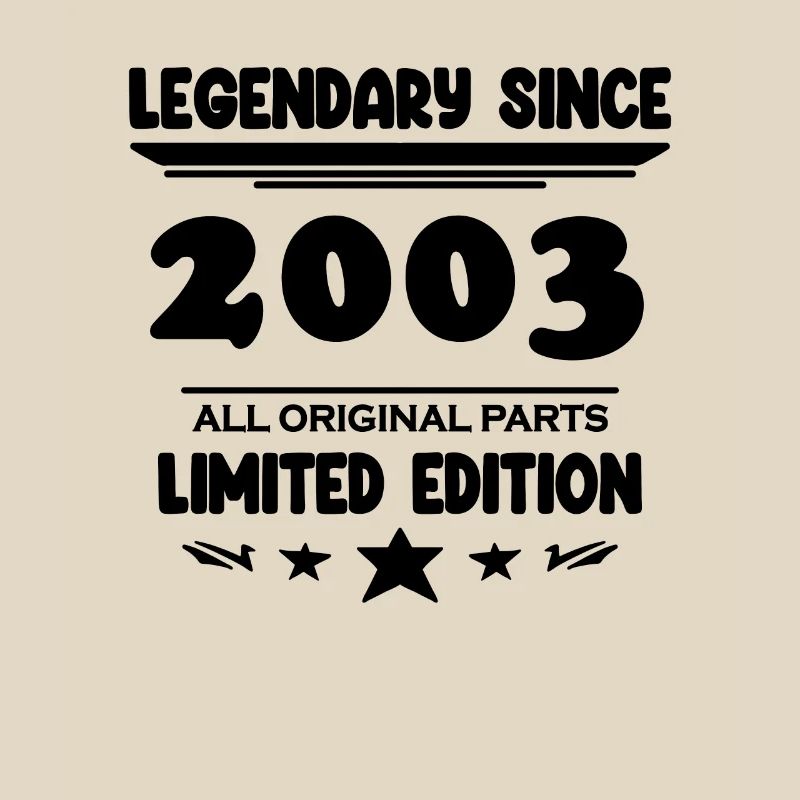 2003 - Né 2003 - Année de construction 2003