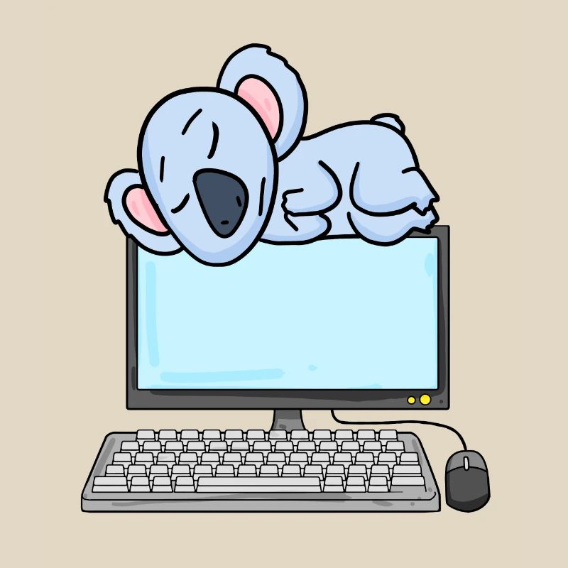 Koala Computer Nerd Programmer Gift