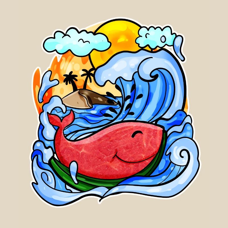 Baleine pastèque