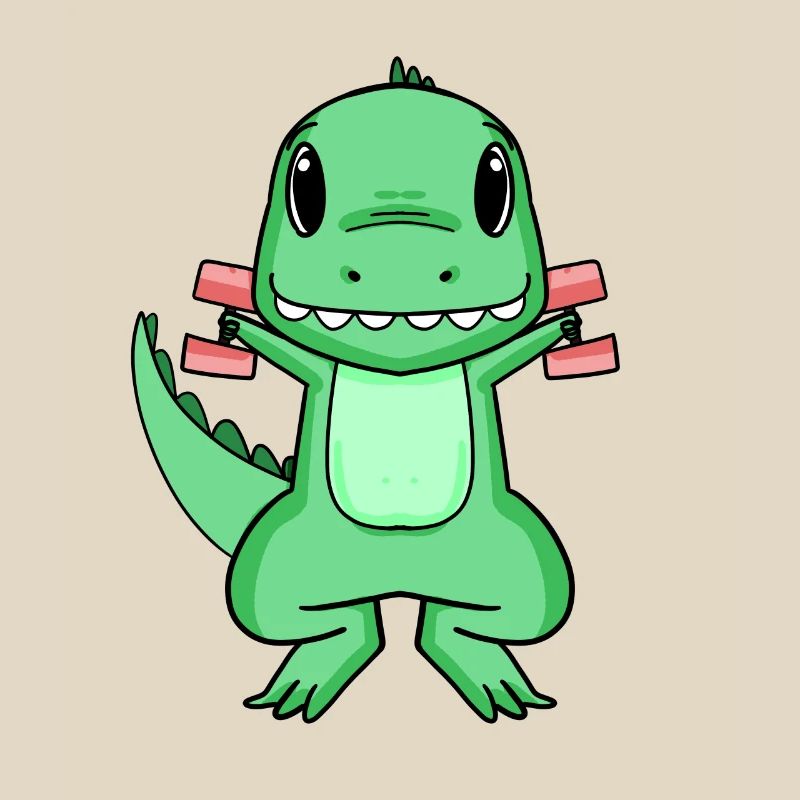 Dino Dumbbell Training Strength Training Gift