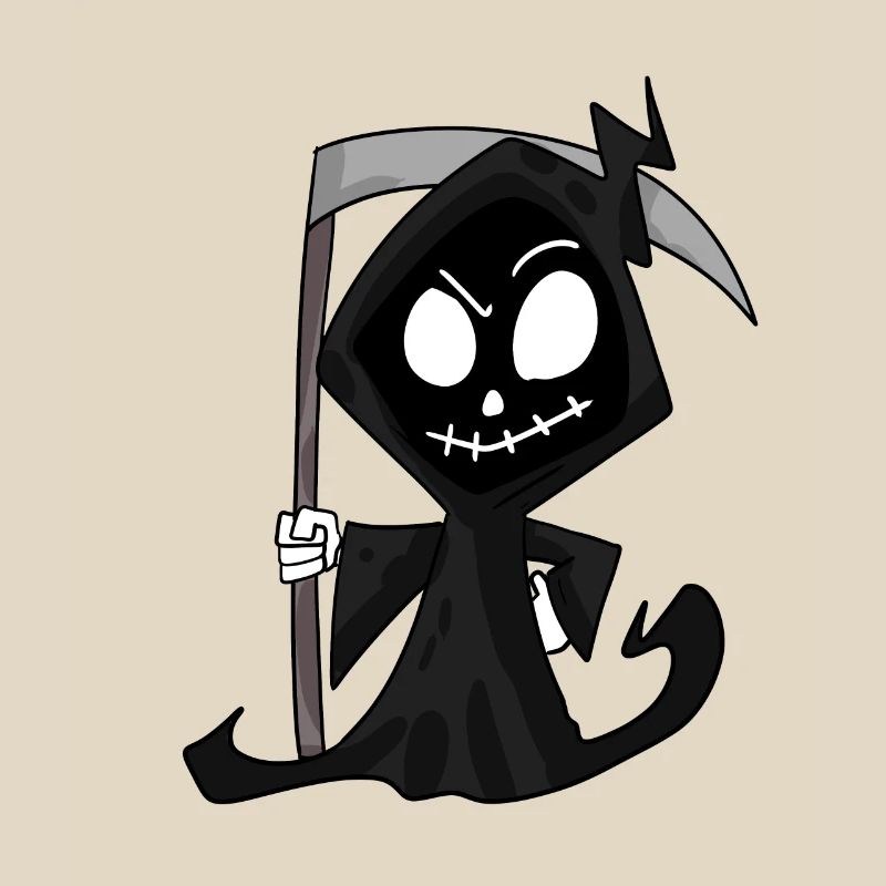 Grim Reaper with Scythe - Halloween