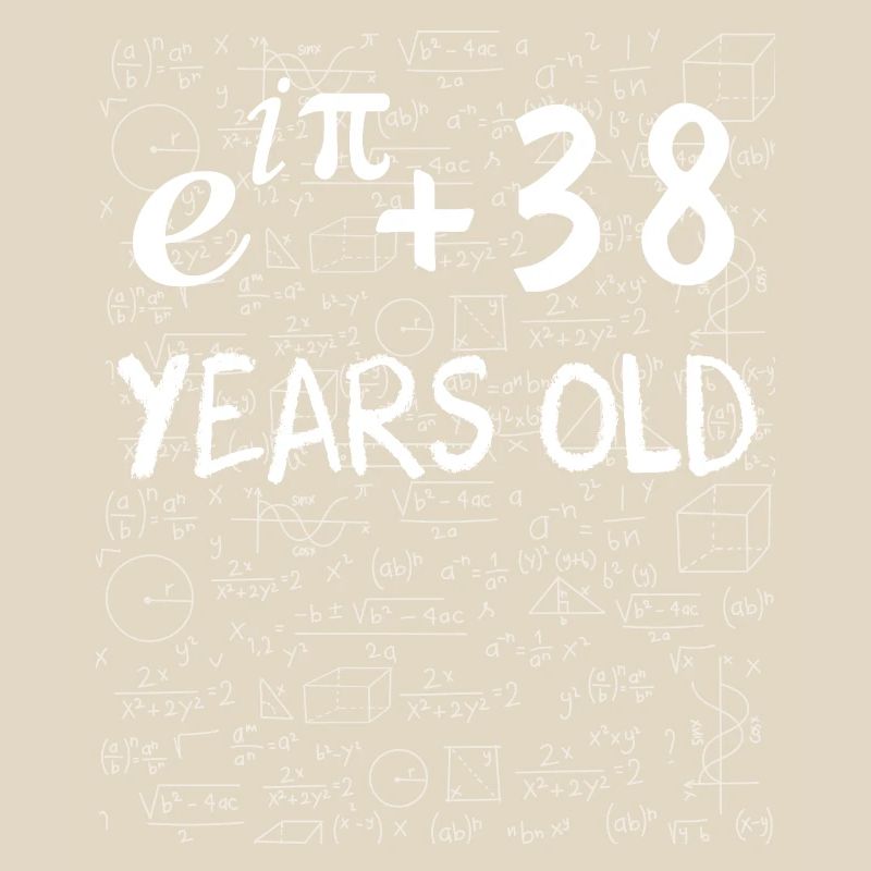 37th Birthday 37 Years Euler Identity Math Gift