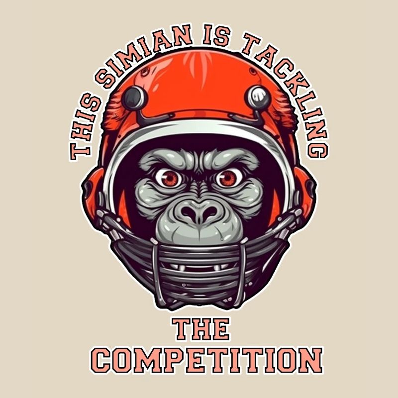 self-confident monkey accepts the challenge