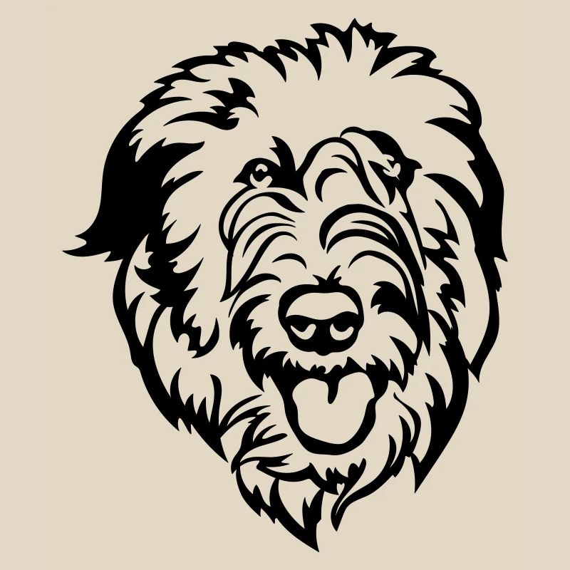 Irish Wolfhound Kopf
