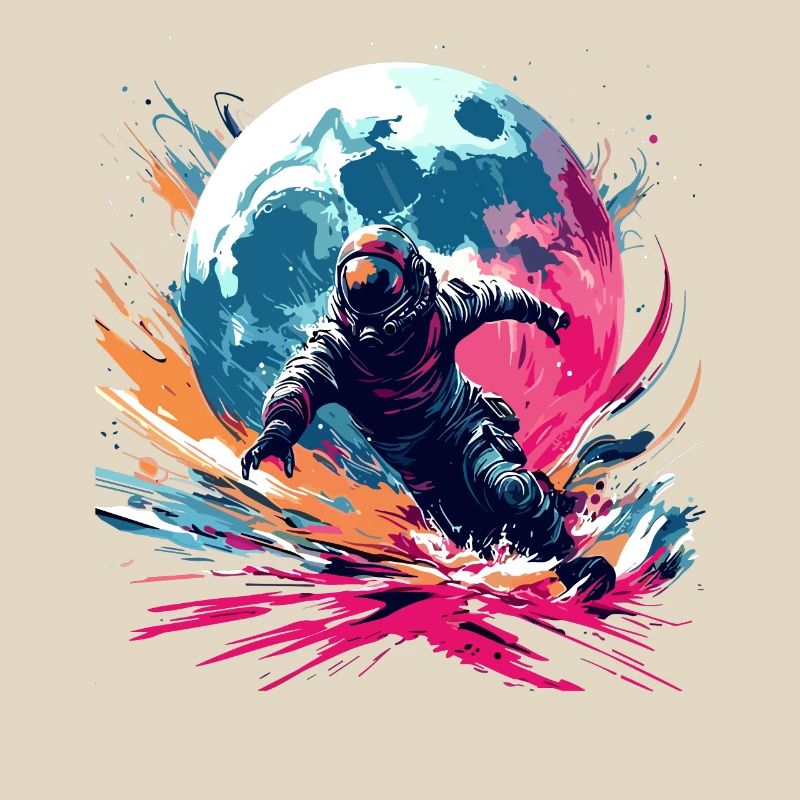 Astronaute Coloré Lune Runner Astro Run