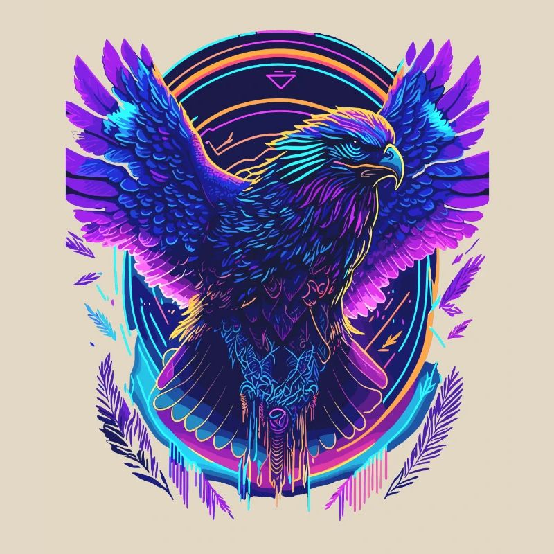 Aigle volant Synthwave