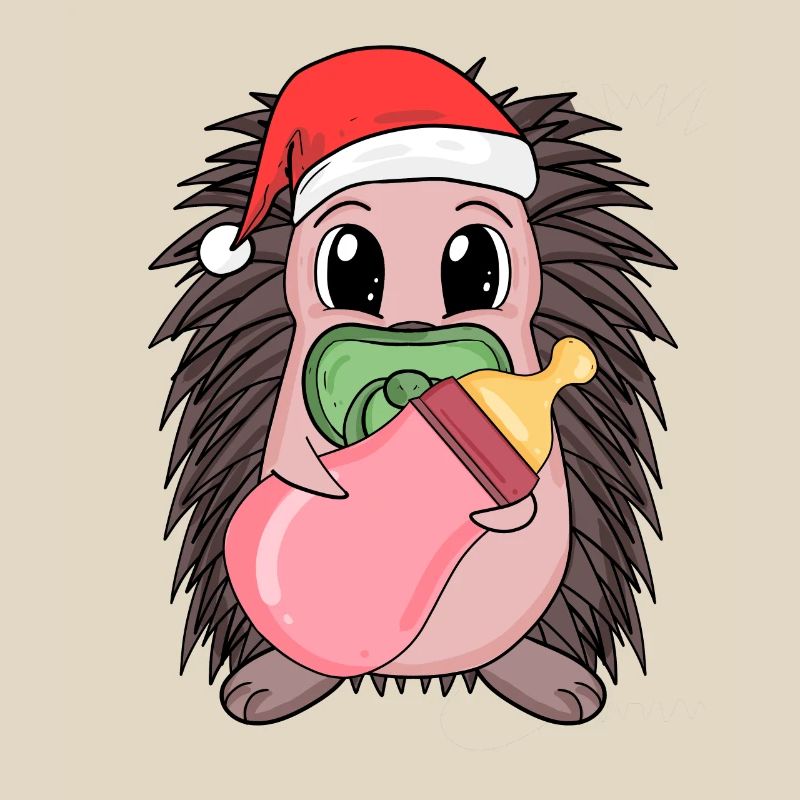 Hérisson bébé Noël