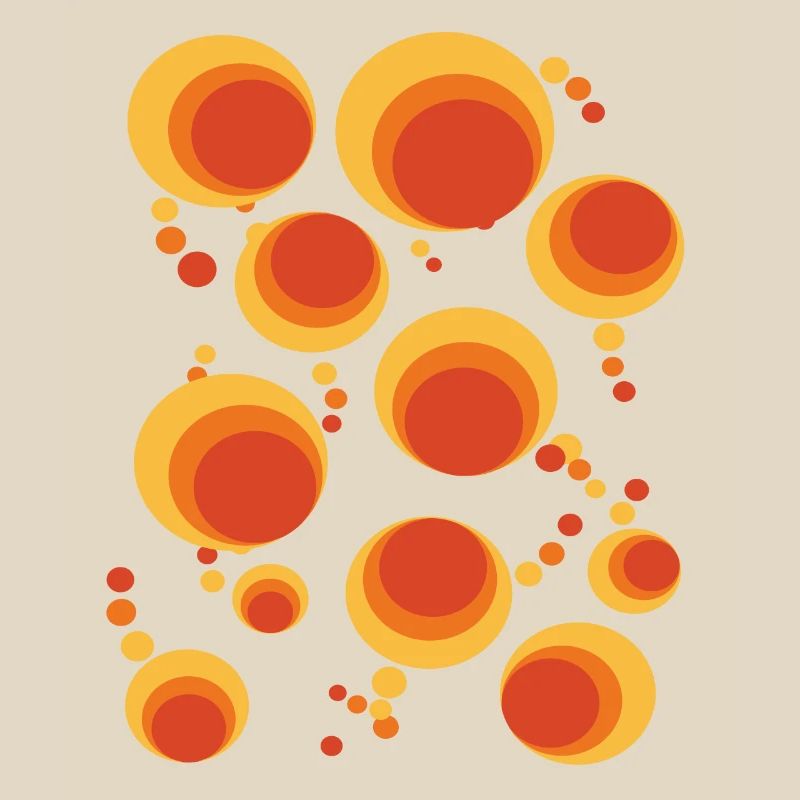50 ' s 60 ' s Polka Dot Circle Style Pattern