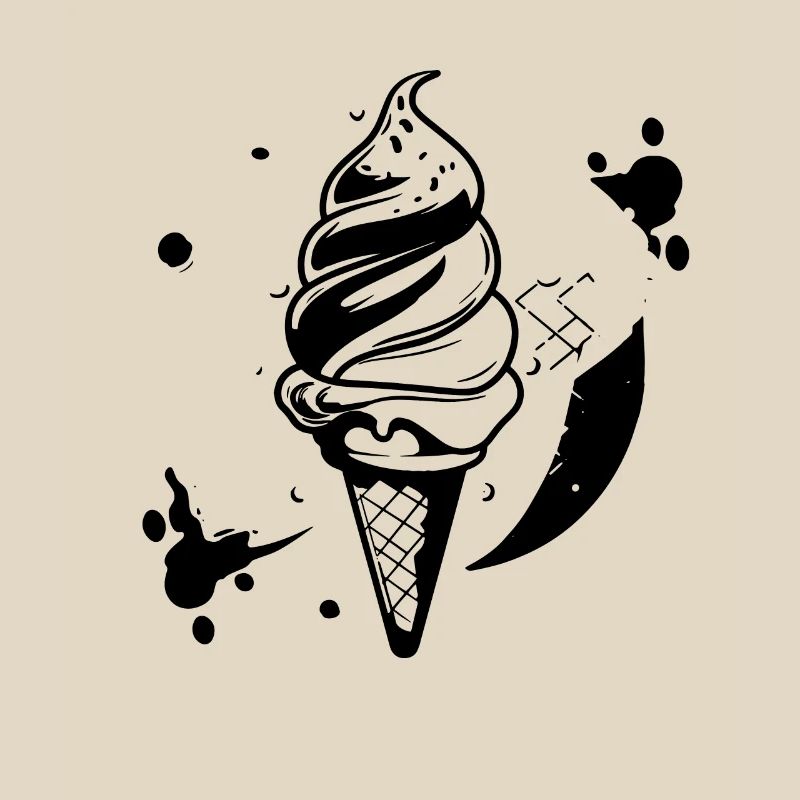 Graphique de crème glacée