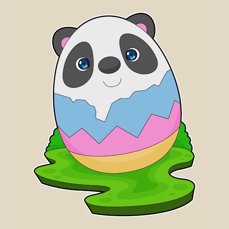 Panda Easter Easter Egg
