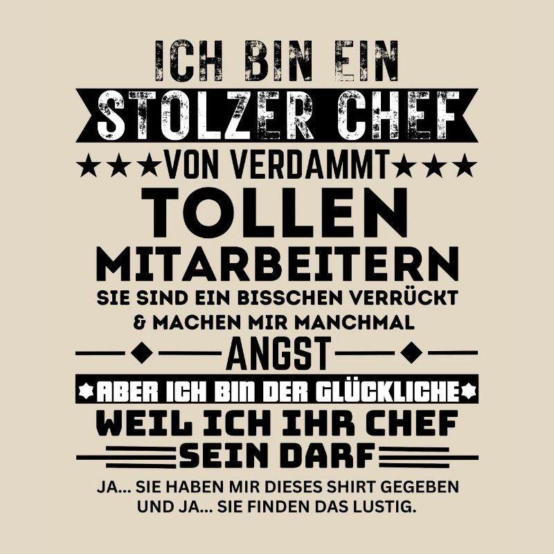 Stolzer Chef Glücklich