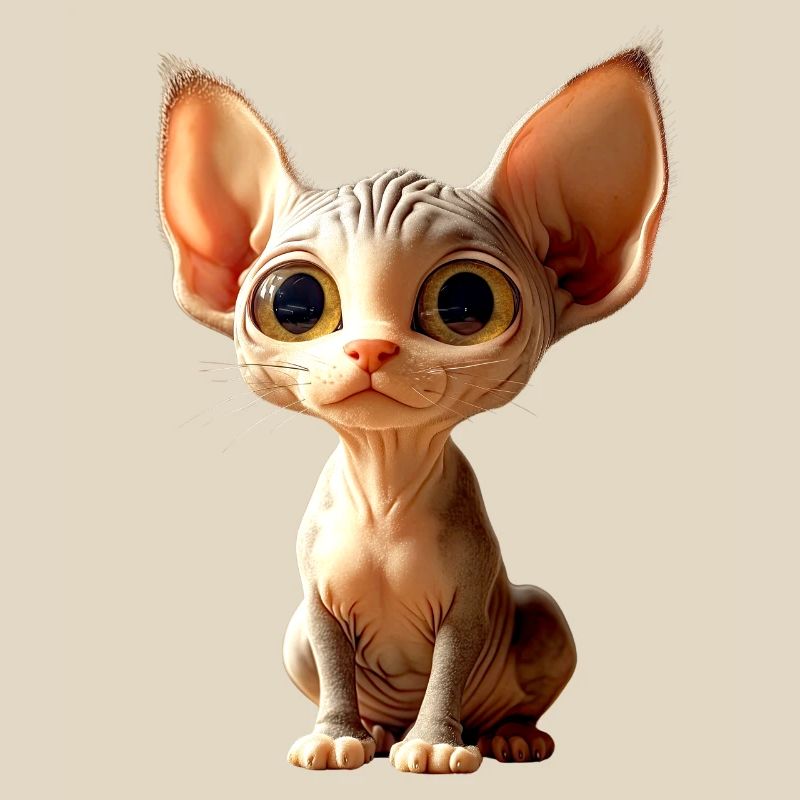 Chat Sphynx Chat Sphynx Chat Canadien Mignon Sphinx