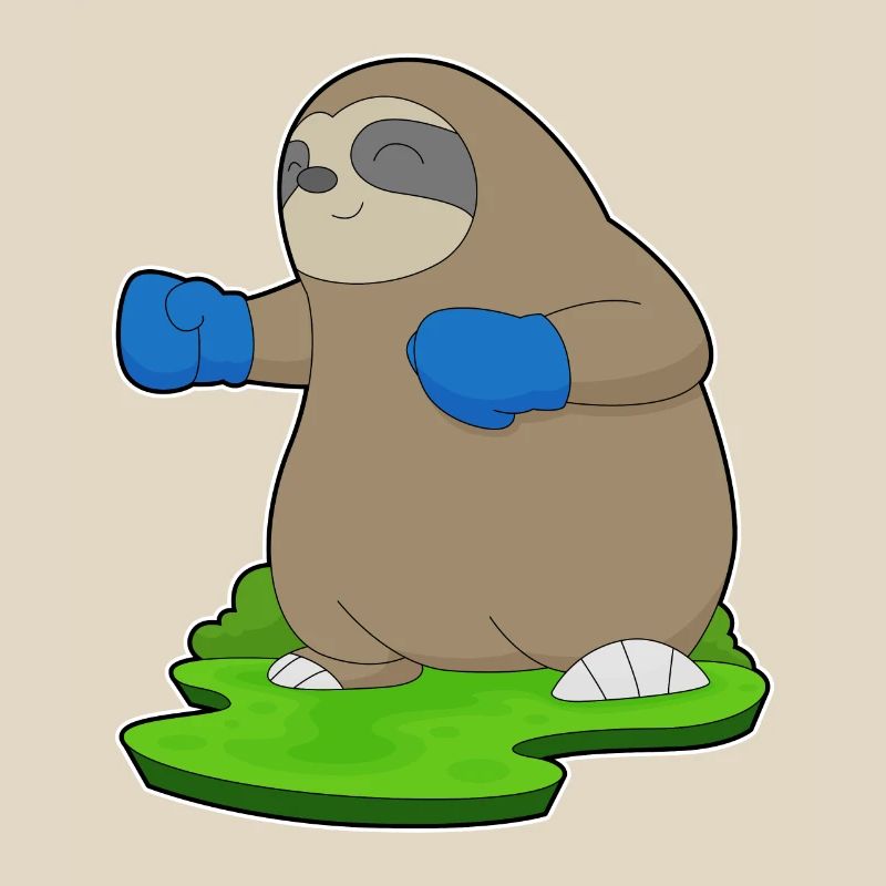 Sloth Boxer Gants de boxe Boxe