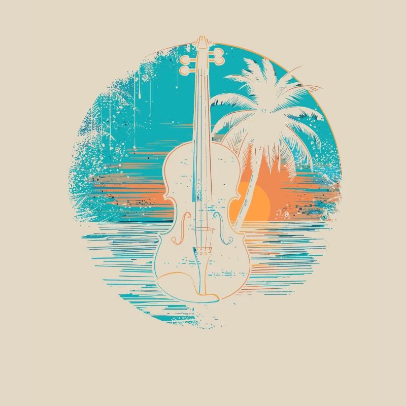 Violon Coucher de soleil