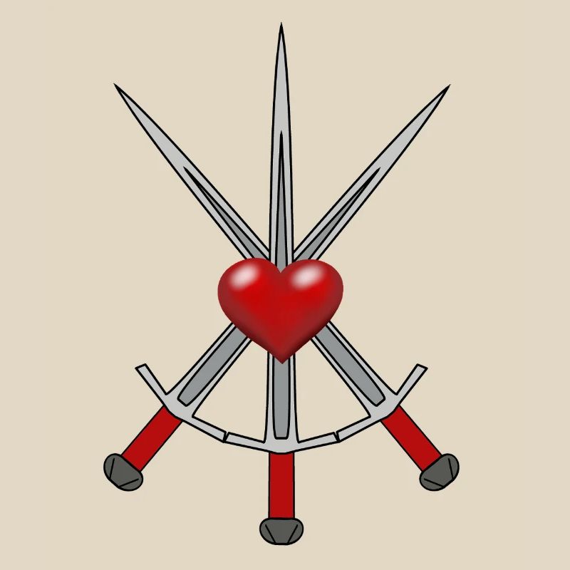 Épée Chevalier Médiéval Épées Guerrier Coeur