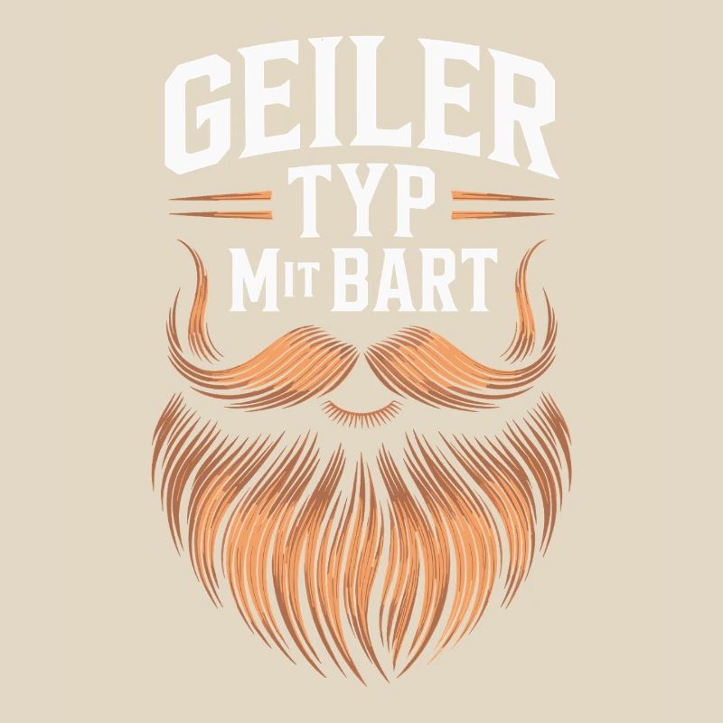 Geiler Typ Mit Bart Bartträger Barbier Vollbart
